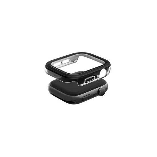 Glass&nbsp;Screen Watch Case With Tempered 46Mm Uniq Voute - Jet Black